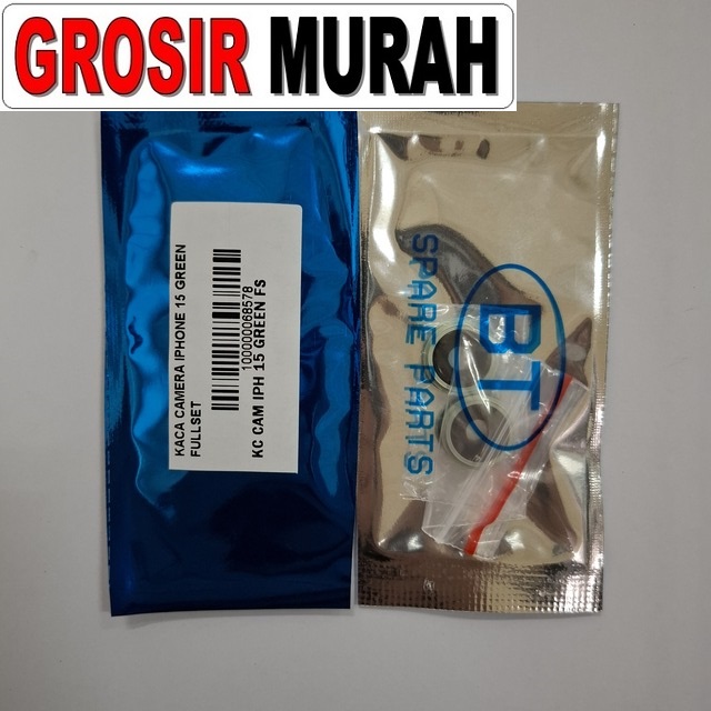 Kaca Kamera iPhone 15 Fullset Warna Hijau