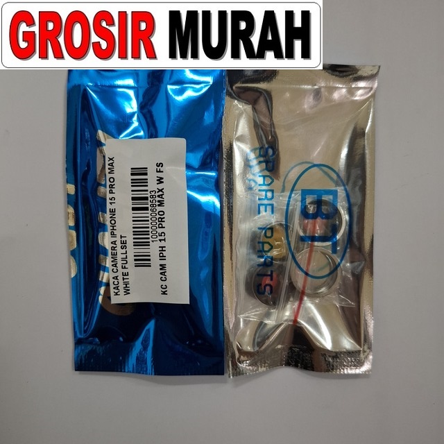 Kaca Kamera iPhone 15 Pro Max Fullset White