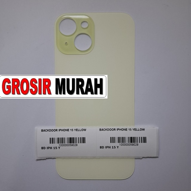 Backdoor iPhone 15 Yellow sparepart housing belakang