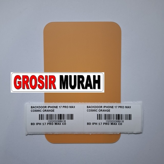 Backdoor iPhone 17 Pro Max Cosmic Orange sparepart housing belakang