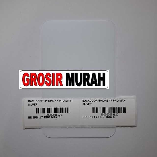 Backdoor iPhone 17 Pro Max Silver sparepart housing belakang