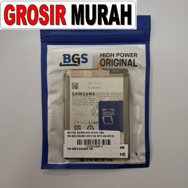 Baterai Samsung M336 VB EB-BM336ABN M33 5G M13 4G M135