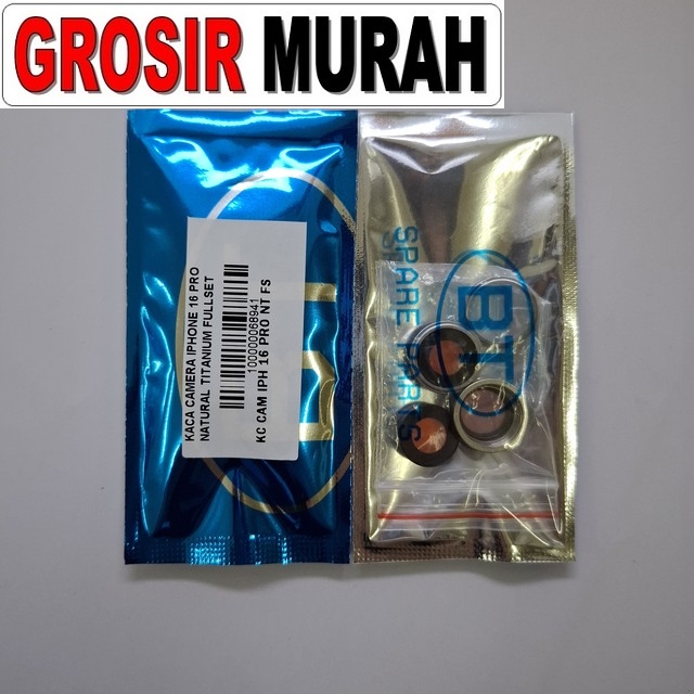 Kaca kamera iPhone 16 Pro Natural Titanium fullset