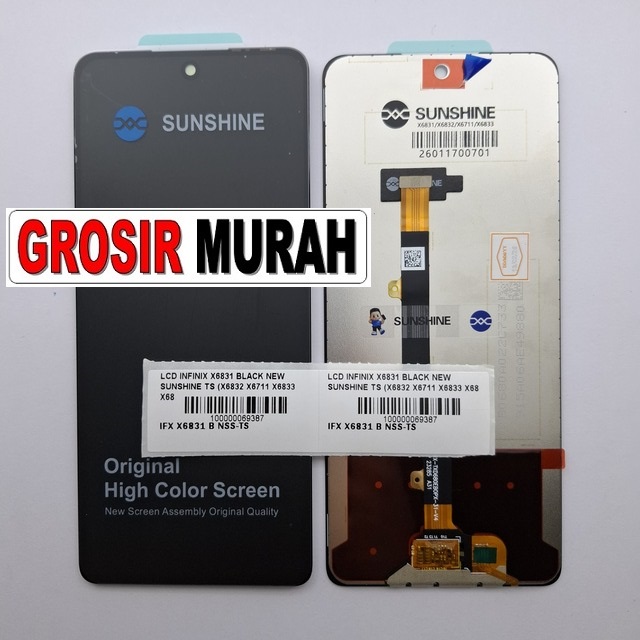 LCD Infinix X6831 New Sunshine X6832 X6711 X6833 X6836 X6837 Hot 30 Hot 30 5G Note 30 5G