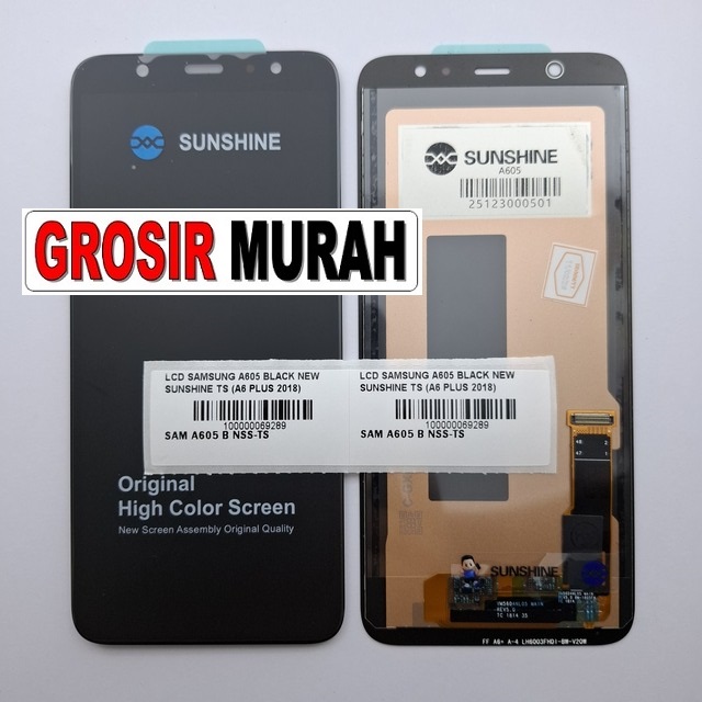 LCD Samsung A605 New Sunshine Black A6 Plus 2018