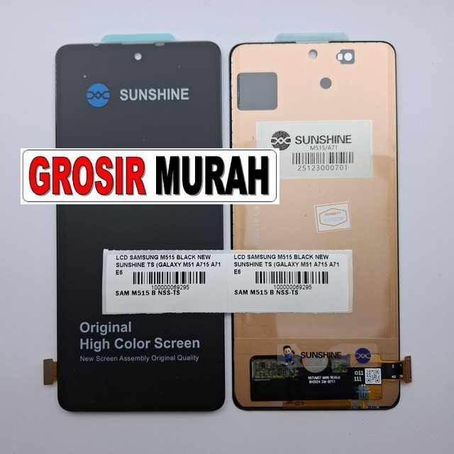 LCD Samsung M515 New Sunshine Black Galaxy M51 A71 M62 F62