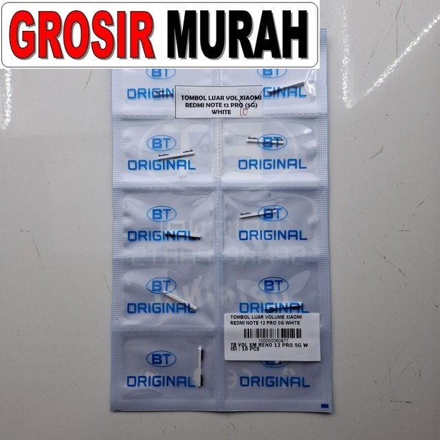 Tombol Luar Volume Redmi Note 12 Pro 5G White