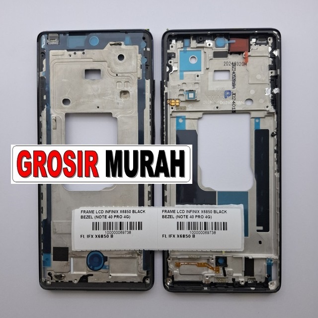 Frame Lcd Infinix X6850 Note 40 Pro 4G Black Bezel