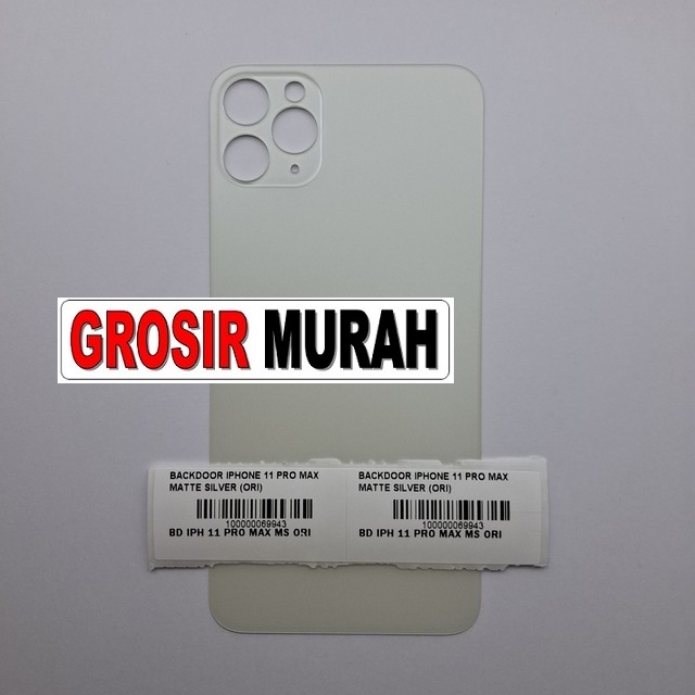 Backdoor iPhone 11 Pro Max Matte Silver Ori