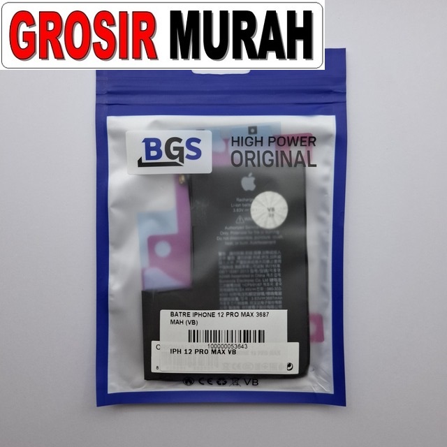 Batre iPhone 12 Pro Max VB 3687 mAh