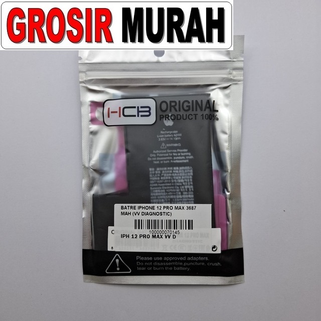 Batre iPhone 12 Pro Max Vv Diagnostic