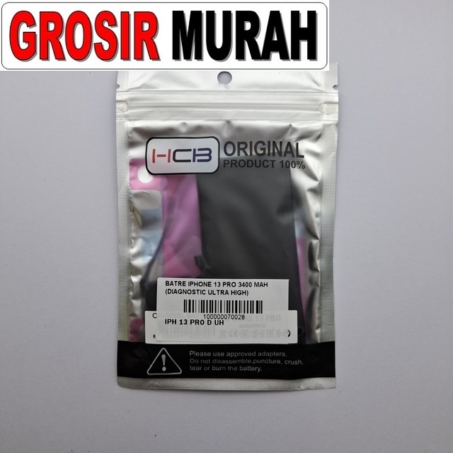 Batre iPhone 13 Pro Diagnostic Ultra High 3400 mAh