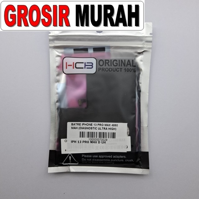 Batre iPhone 13 Pro Max Diagnostic Ultra High 4860 mAh