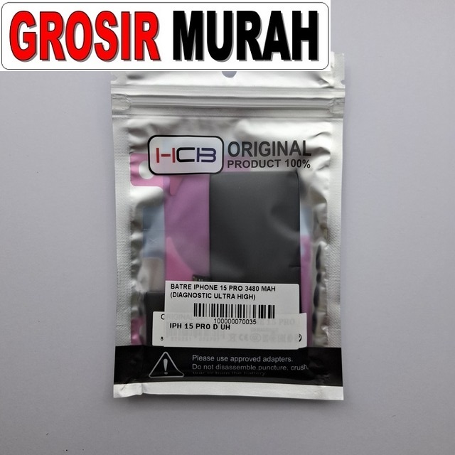 Batre iPhone 15 Pro Diagnostic Ultra High 3480 mAh