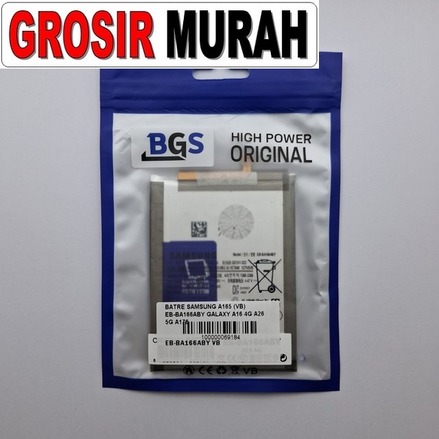 Batre Samsung A165 VB Eb-Ba166Aby Galaxy A16 4G A26 5G A176 A17 5G A266