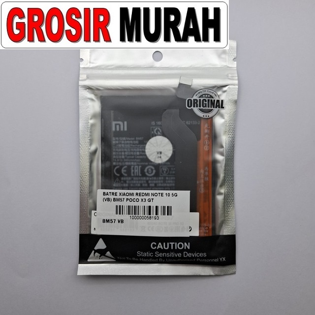 Batre Redmi Note 10 5G VB BM57 Poco X3 GT