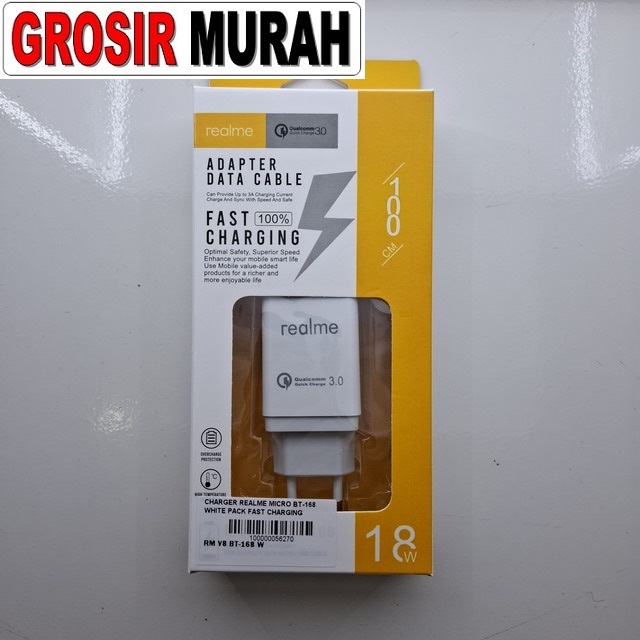 Charger Realme Micro BT-168 White Pack Fast Charging