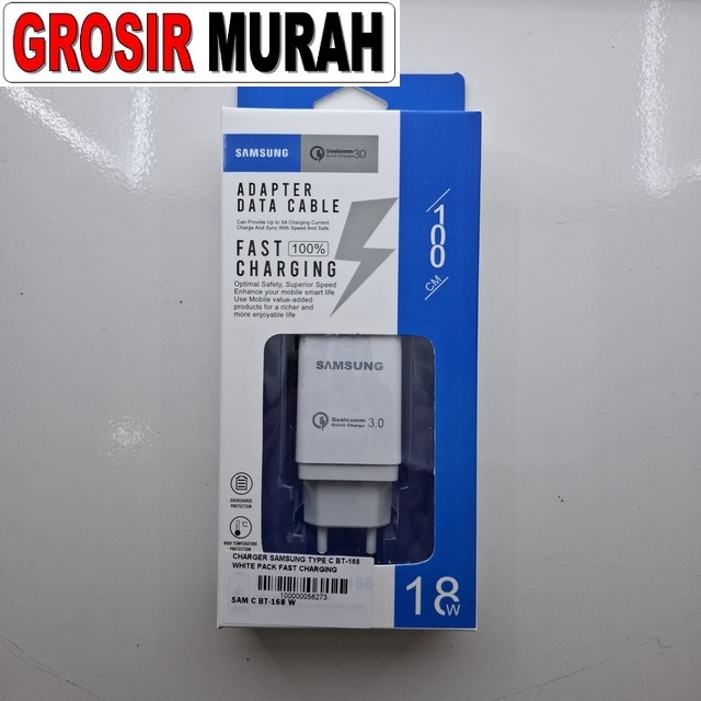 Charger Samsung Type C BT-168 White Pack Fast Charging