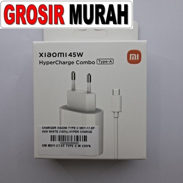 Charger Xiaomi Type C MDY-17-EF 45W Ori Hyper Charge