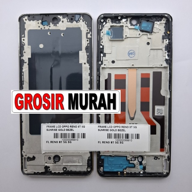 Frame Lcd Oppo Reno 8T 5G Sunrise Gold Bezel