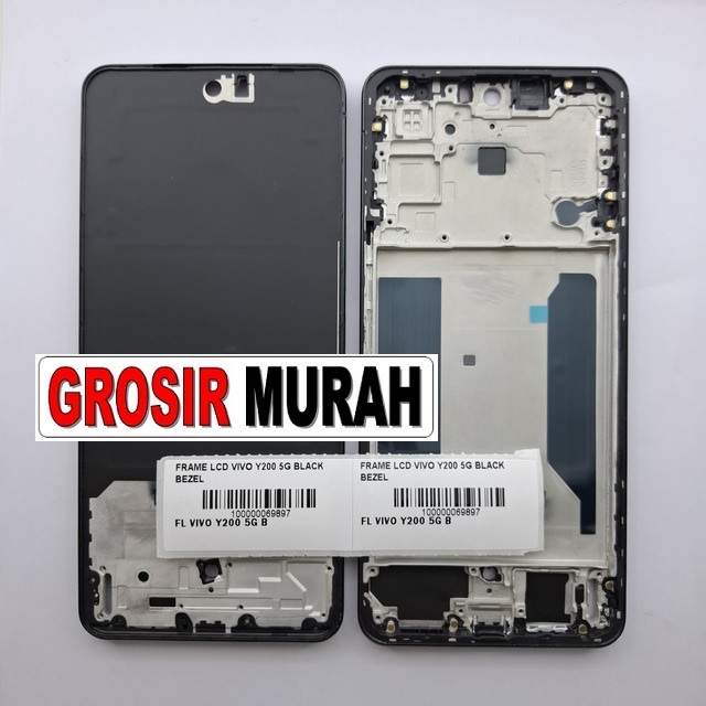 Frame Lcd Vivo Y200 5G Black Bezel