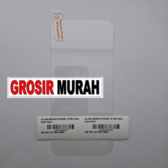 Glass Bening Iphone 16 Pro Max Non Pack