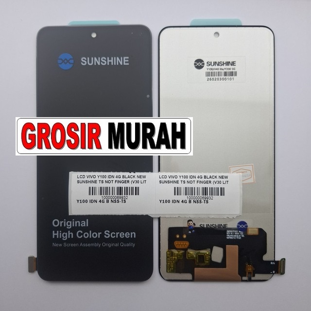 LCD Vivo Y100 IDN 4G New Sunshine V30 Lite V40 Lite Y200 5G V29E 5G T3 5G Black