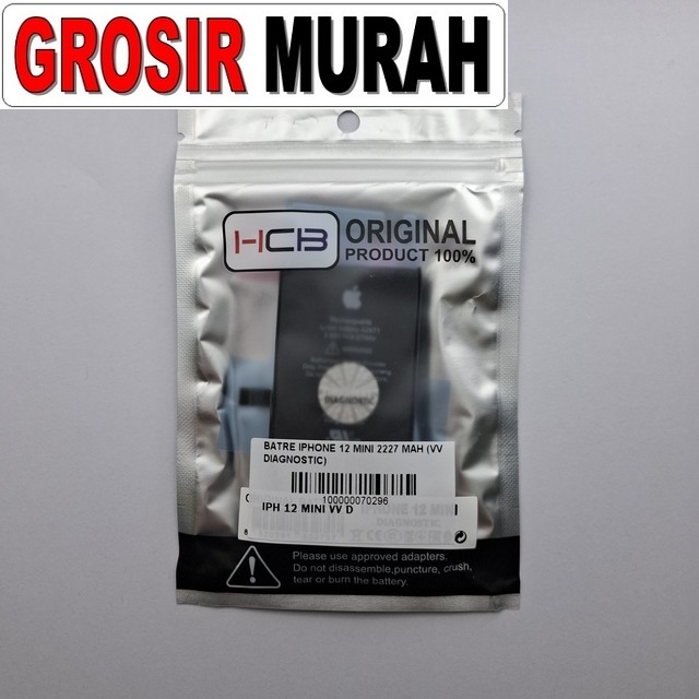 Batre iPhone 12 Mini 2227 mAh Vv Diagnostic