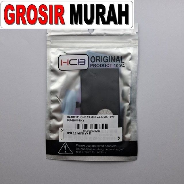 Batre iPhone 13 Mini 2406 mAh Vv Diagnostic
