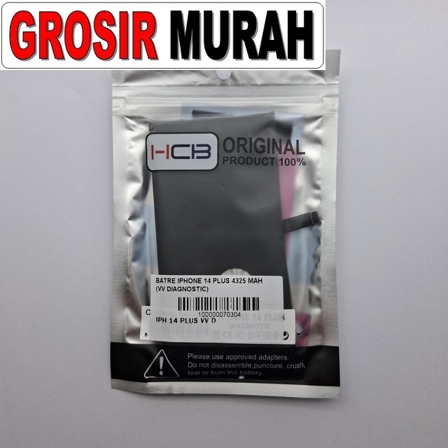 Batre iPhone 14 Plus 4325 mAh Vv Diagnostic