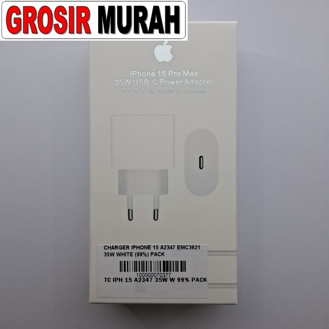 Charger iPhone 15 A2347 Emc3621 35W