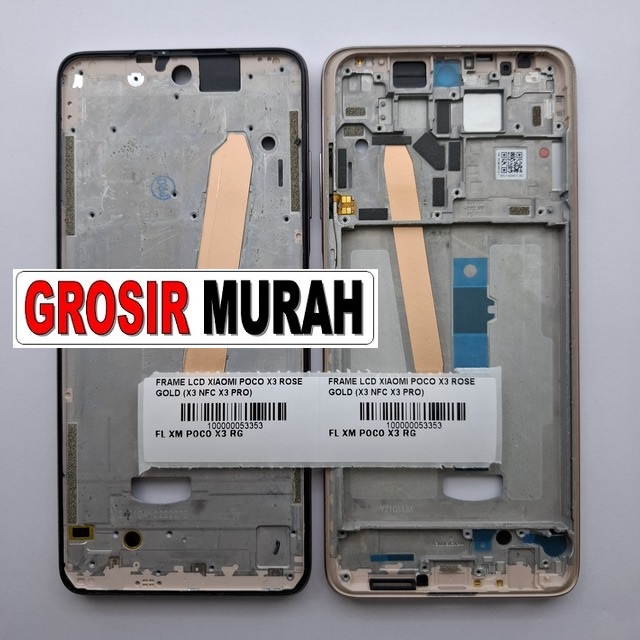 Frame Lcd Xiaomi Poco X3 X3 Nfc X3 Pro Rose Gold
