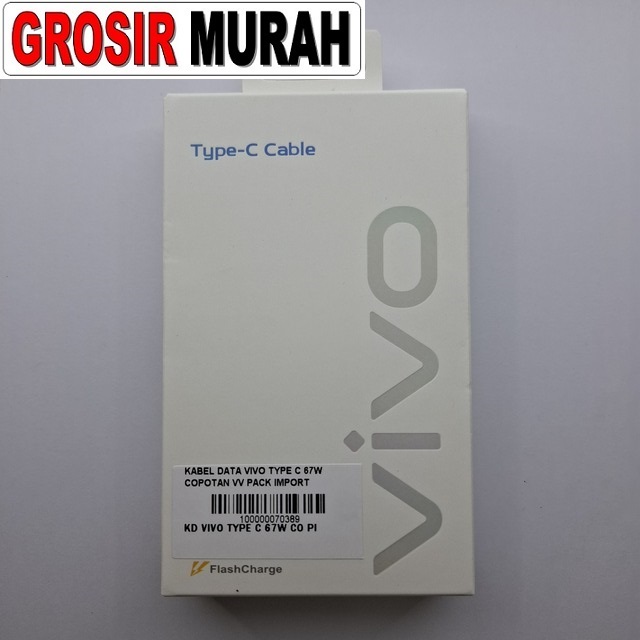 Kabel Data Vivo Type C 67W Copotan VV