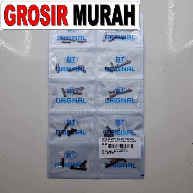 Tombol Luar On Off Volume Bixby Samsung G960 G965 S9 S9 Plus Blue