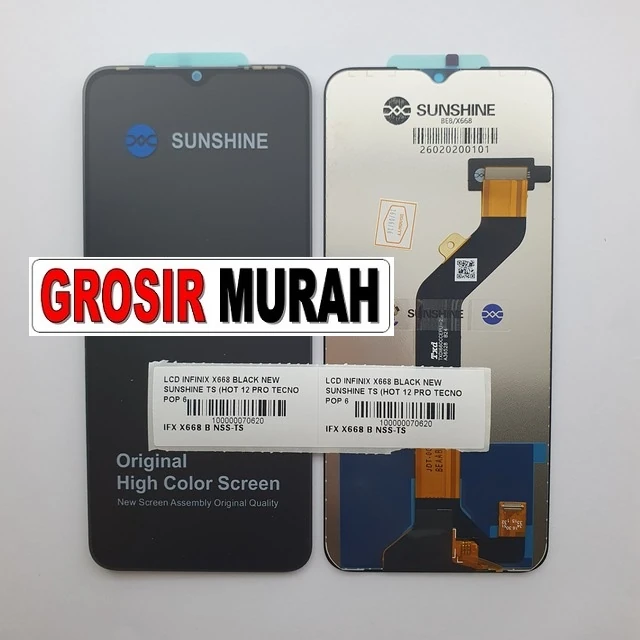 LCD Infinix X668 New Sunshine Hot 12 Pro Tecno Pop 6 Pro