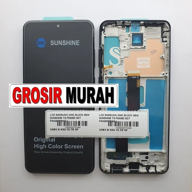 LCD Samsung G985 New Sunshine Frame Not Fingerprint G986 S20 Plus 4G S20 Plus 5G