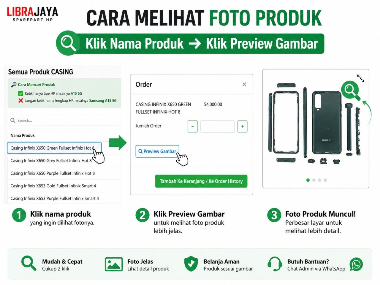 Cara Mudah Melihat Foto Produk Librajaya