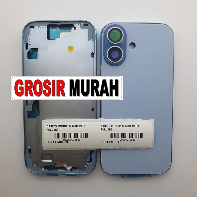 Casing iPhone 17 Mist Blue Fullset