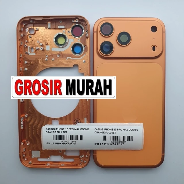 Casing iPhone 17 Pro Max Cosmic Orange Fullset