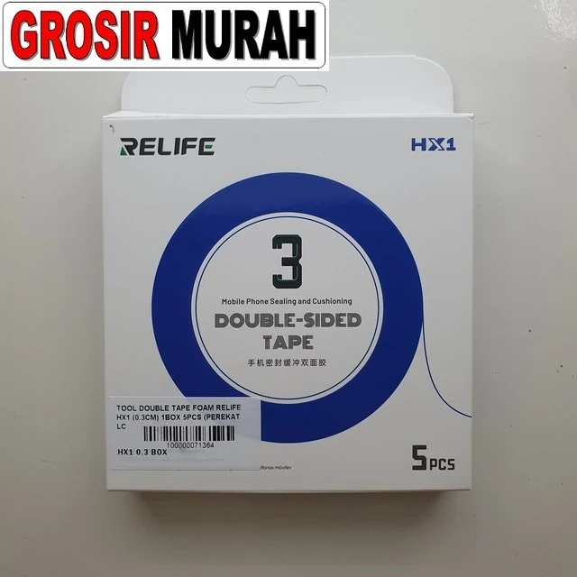 Double Tape Foam Relife HX1 0.3cm 1 Box 5pcs