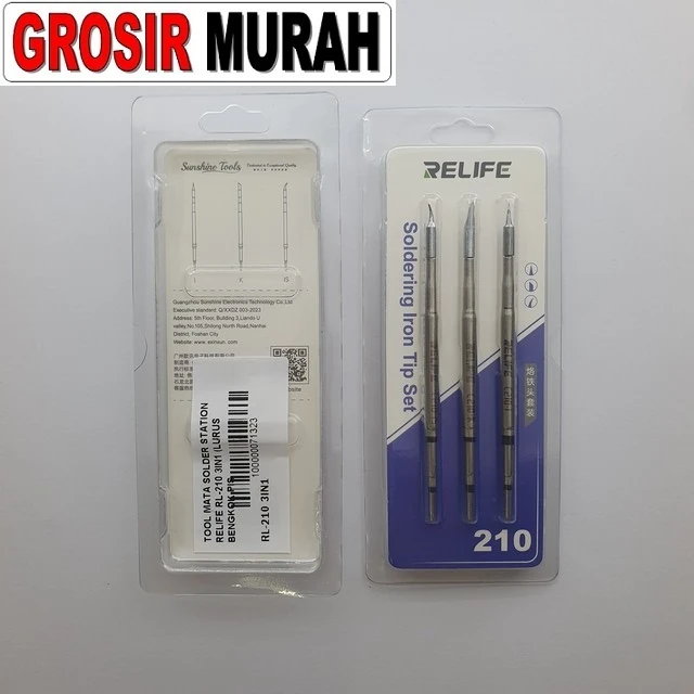 Mata Solder Station Relife RL-210 3in1 (Lurus, Bengkok, Pisau)
