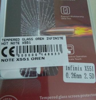 TEMPERED GLASS INFINITE NOTE X551