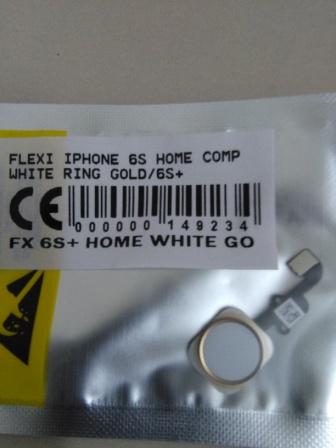 Flexibel Iphone 6S Home White Ring Gold