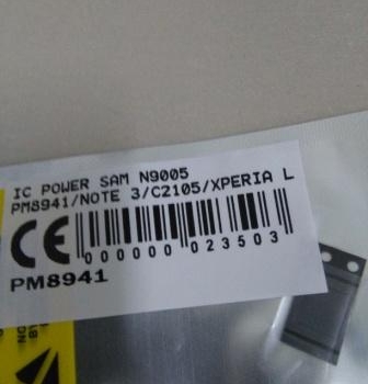 IC POWER SAMSUNG N9005 PM8941 NOTE 3 C2105 XPERIA L