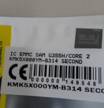 IC EMMC SAMSUNG G355H CORE 2 KMK5X000YM-B314