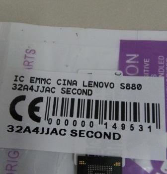 IC EMMC LENOVO S880 32A4JJAC SECOND