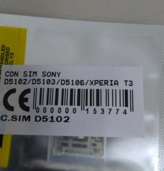 KONEKTOR SIM SONY D5102