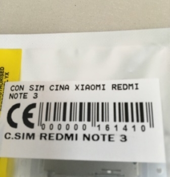 KONEKTOR SIM XIAOMI REDMI NOTE 3