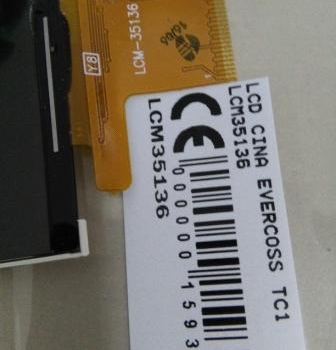 LCD EVERCOSS TC1 LCM35136