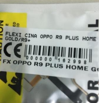 FLEXIBEL OPPO R9 PLUS HOME GOLD